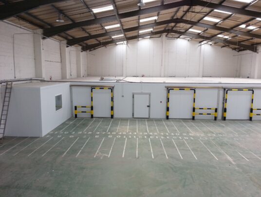 Row of 3 coldroom doors in camberley
